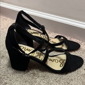 Sam Edelman Elegant Black Strappy Sandals